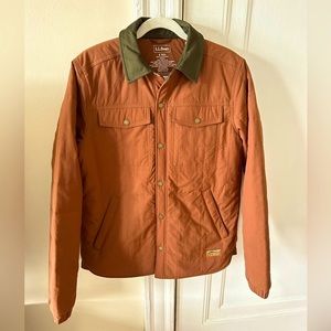 LL bean insulated shirt jacket